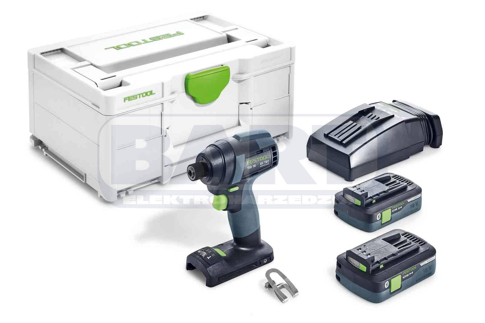 FESTOOL Akumulatorowa zakrętarka udarowa TID 18 HPC 4,0 I-Plus