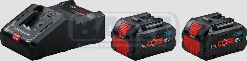 BOSCH Zestaw zasilający 2×ProCORE18V 8Ah + ładowarka + moduł GCY42