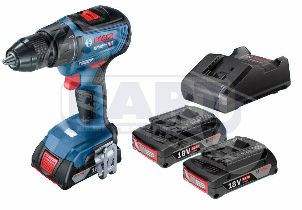 BOSCH Wiertarko wkrętarka GSR 18V-50 3x Aku 18V 2Ah + walizka PROMO!!!