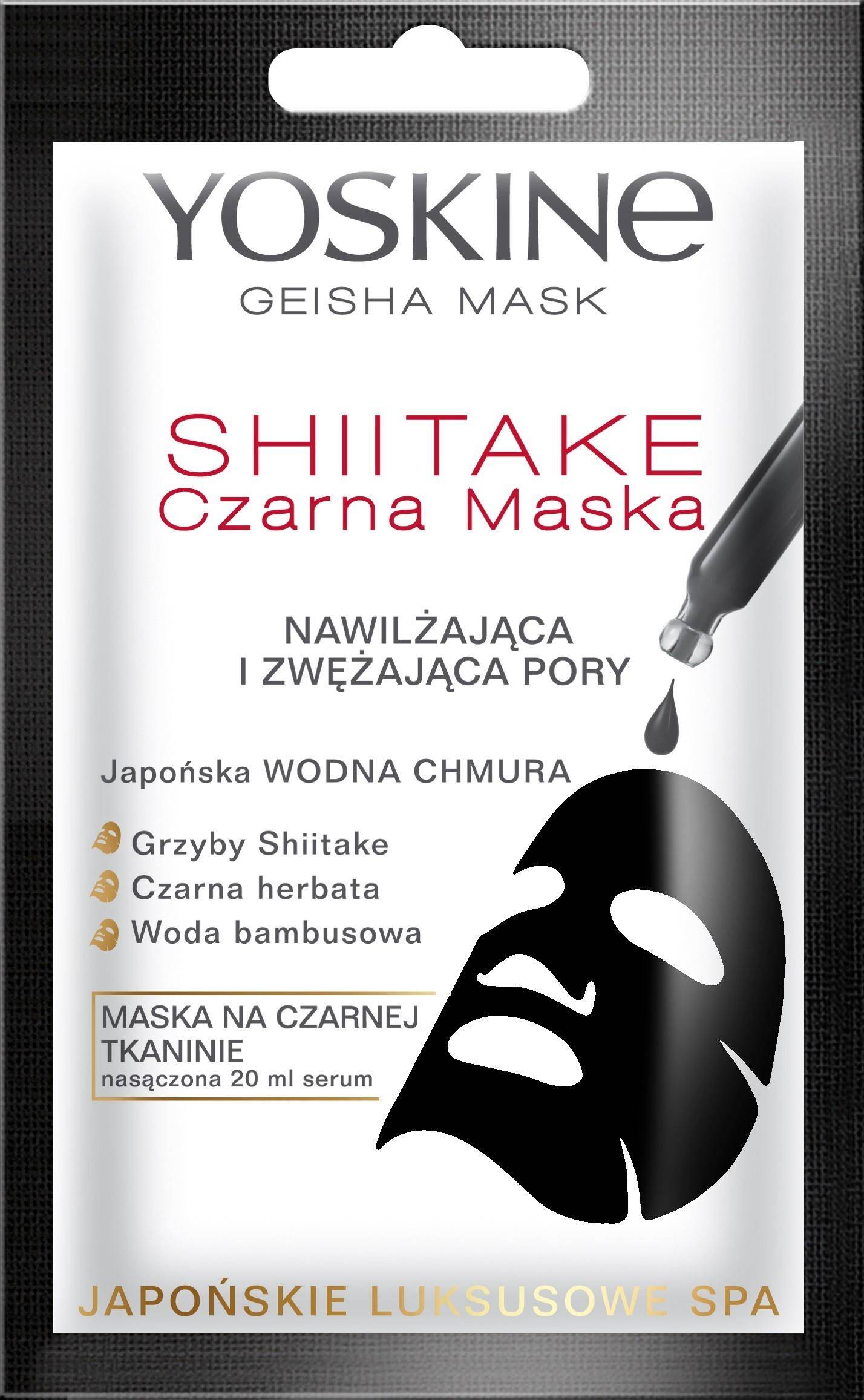 Yoskine Shitake Czarna Maska 20ml