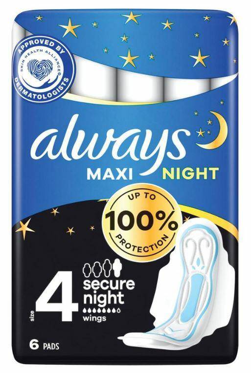 Always Maxi Night 6szt podpaski