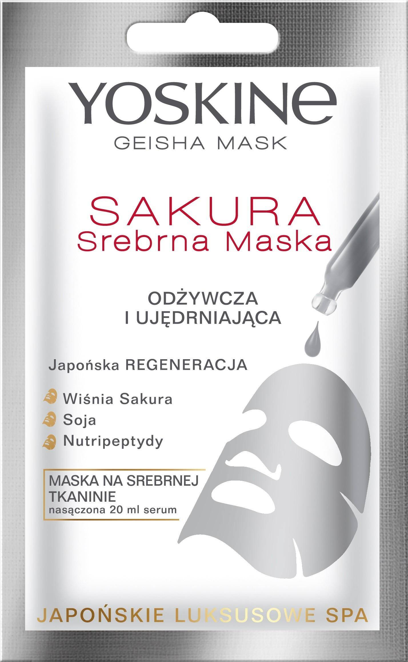 Yoskine Sakura Srebrna Maska 20ml