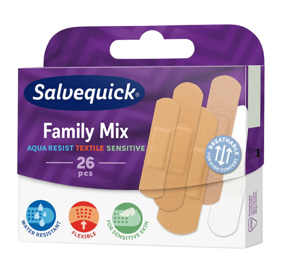 Salvequick plastry Family Mix mix 26szt