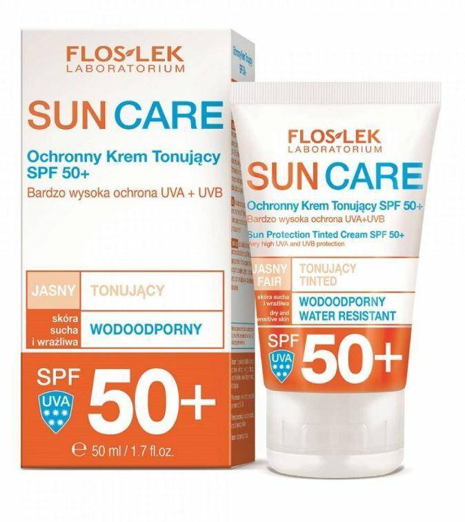 FlosLek Krem tonujący spf50+ 50ml