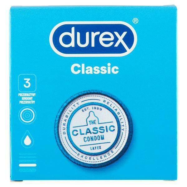 Durex prezerwatywy Classic 3szt (Zdjęcie 1)