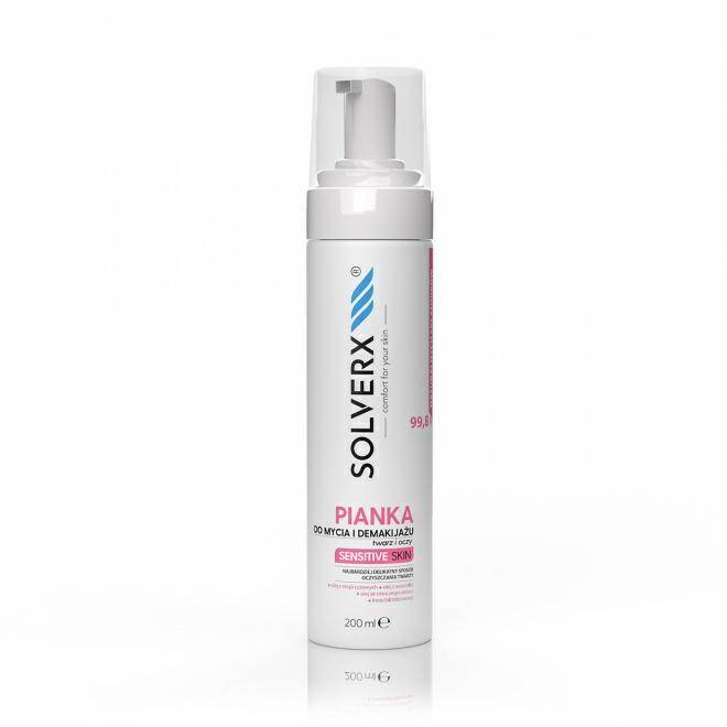 Solverx Sensitive Skin pianka 200ml