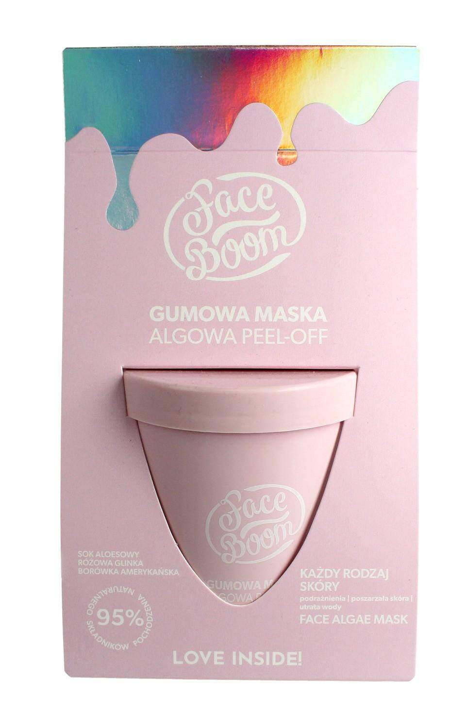 Face Boom Gumowa maska algowa Peel-Off