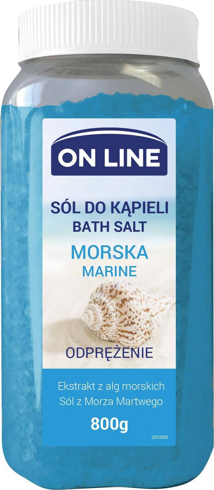 On Line sól do kąpieli Morska 800g
