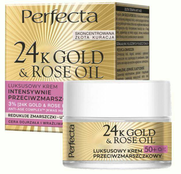 Perfecta 24K Gold & Rose Oil Krem 50+