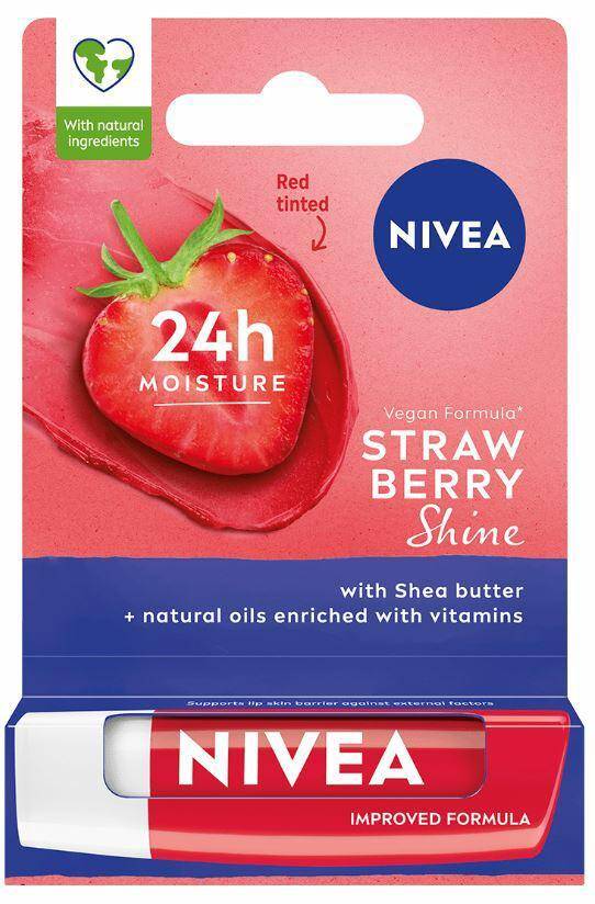 Nivea Lip Care pomadka Strawberry 4,8