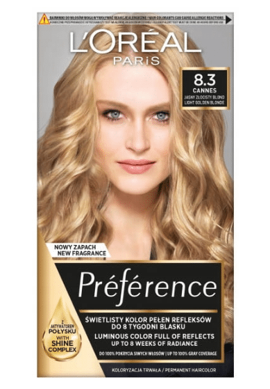 Loreal Preference farba do włosów 8.3