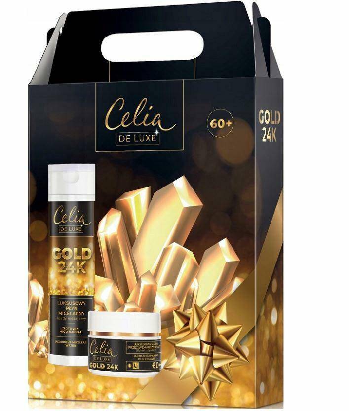 Celia De Luxe zestaw Gold 24K Krem 60+
