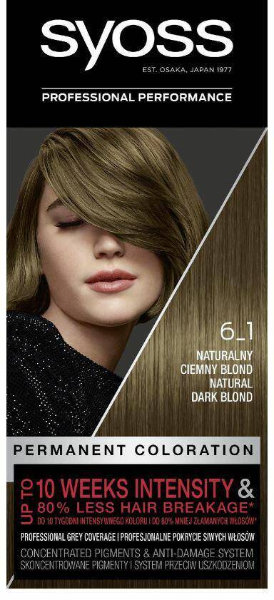 Syoss 6-1 Naturalny Ciemny Blond farba