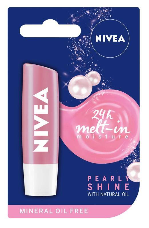 Nivea Lip Care pomadka Pearly Shine 4.8g (Zdjęcie 1)
