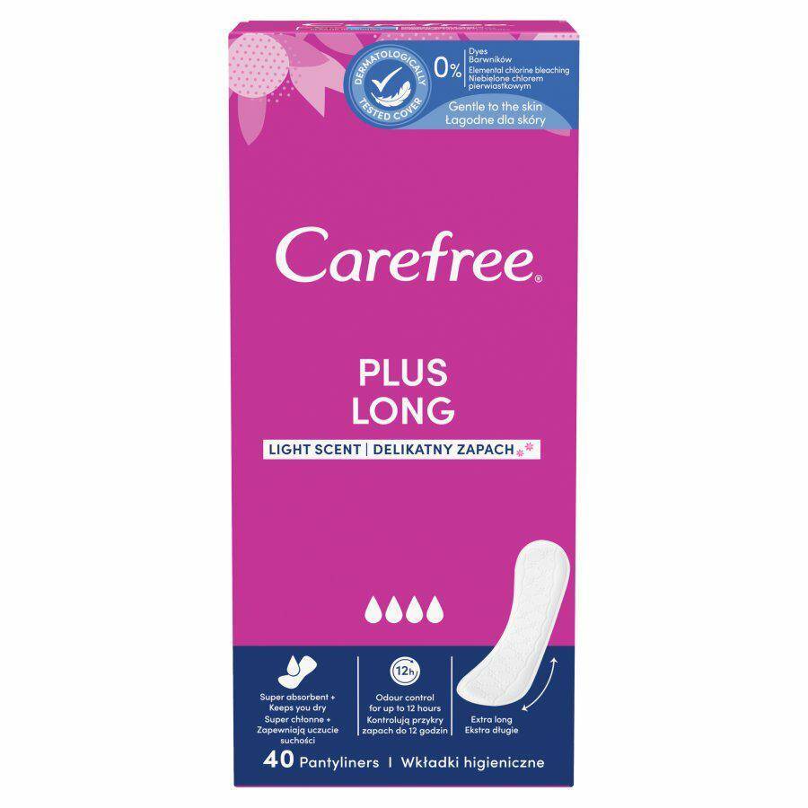 Carefree wkładki 40 sztuk Plus Long