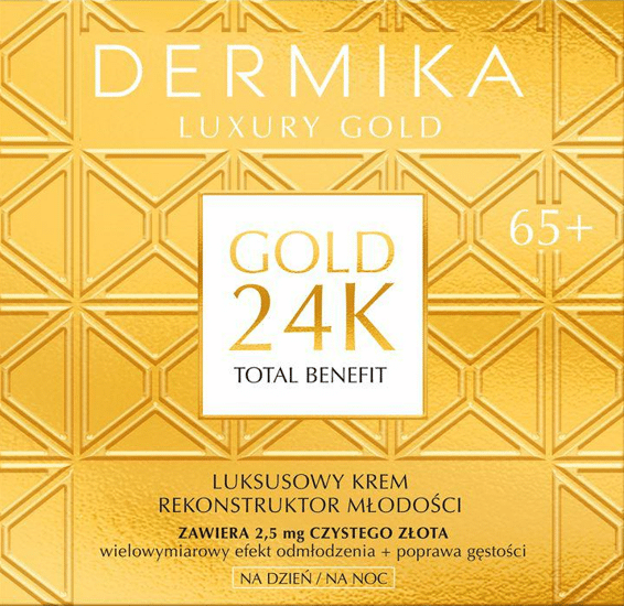 Dermika Luxury Gold 24K krem 65+ 50ml