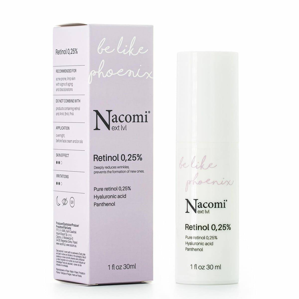 Nacomi next lvl serum Retinol 0,25% 30ml