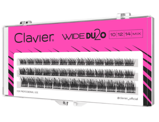 Clavier Kępki Rzęs WIDE Du2o 10-12-14mm,