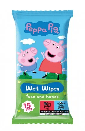 Peppa Pig chusteczki nawilżane truskawka