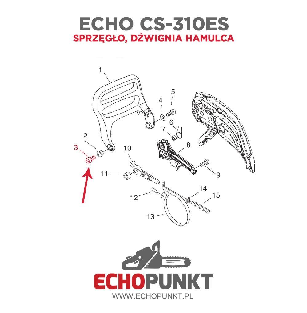 Śruba Echo V805-000010 (Zdjęcie 4)