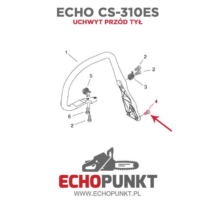 Śruba Echo V805-000010 (Zdjęcie 3)