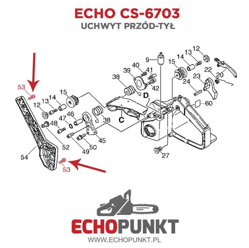 Wkręt uchwytu Echo CS-6703/420ES (Zdjęcie 3)