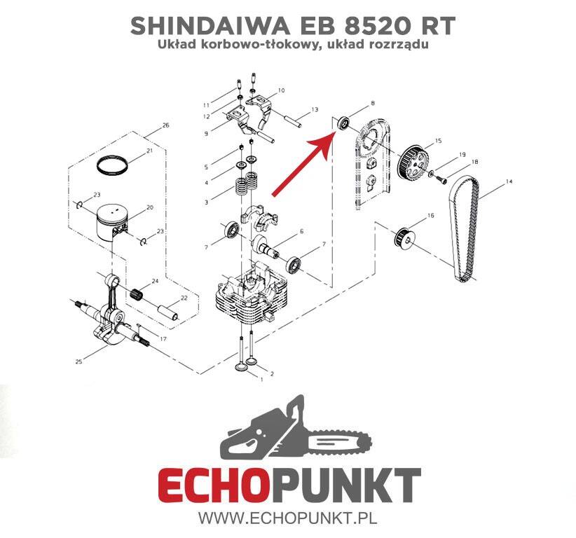 Uszczelniacz wału Shindaiwa C3410 (Zdjęcie 3)