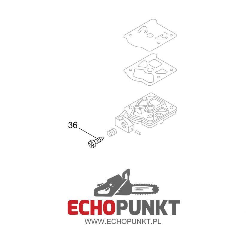 Wkręt regulacji obrotów Echo CS-510/5100