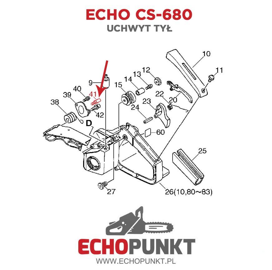 Śruba sprężyny Echo CS-6703/670/680 (Foto 3)