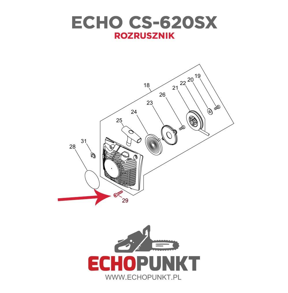 Śruba Echo V805-000010 (Zdjęcie 14)