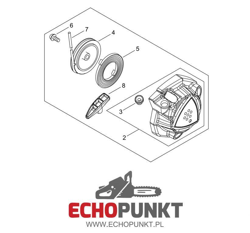 Rozrusznik Echo PB-2520 - kompletny