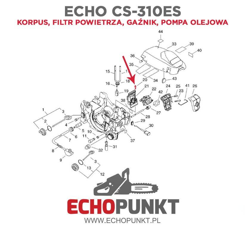 Śruba Echo V805-000010 (Zdjęcie 2)