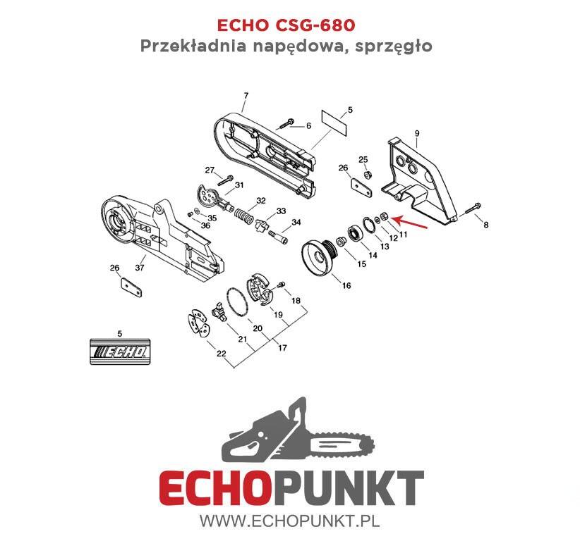 Nakrętka wału Echo CSG-680 (Foto 2)