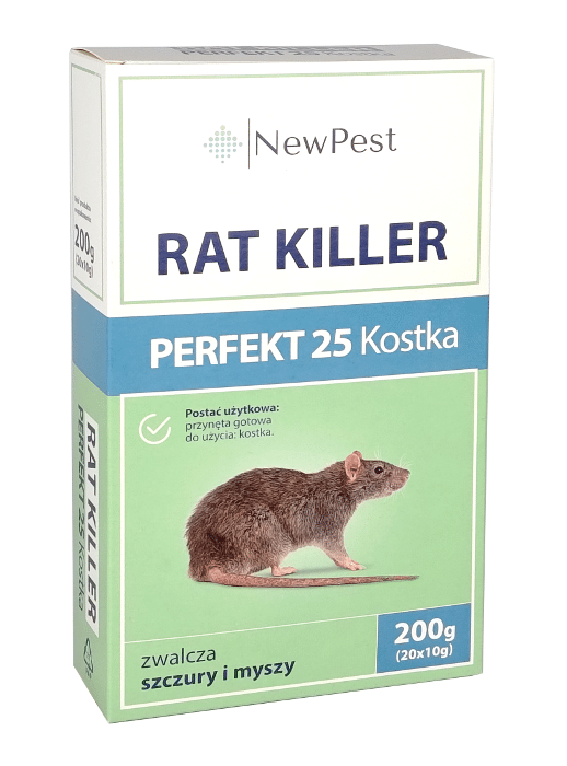 Rat Killer Perfekt 25 kostka 200g
