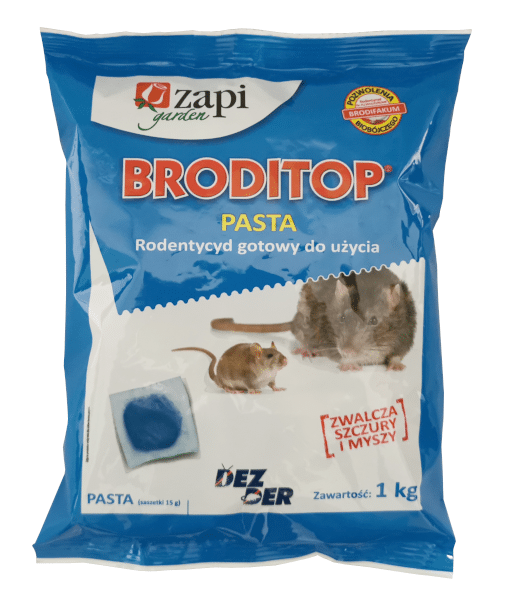 Broditop pasta 15g - 1kg trutka na myszy i szczury