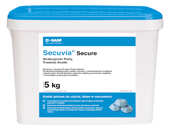 Secuvia Secure kostka 5kg trutka na myszy i szczury (Zdjęcie 1)