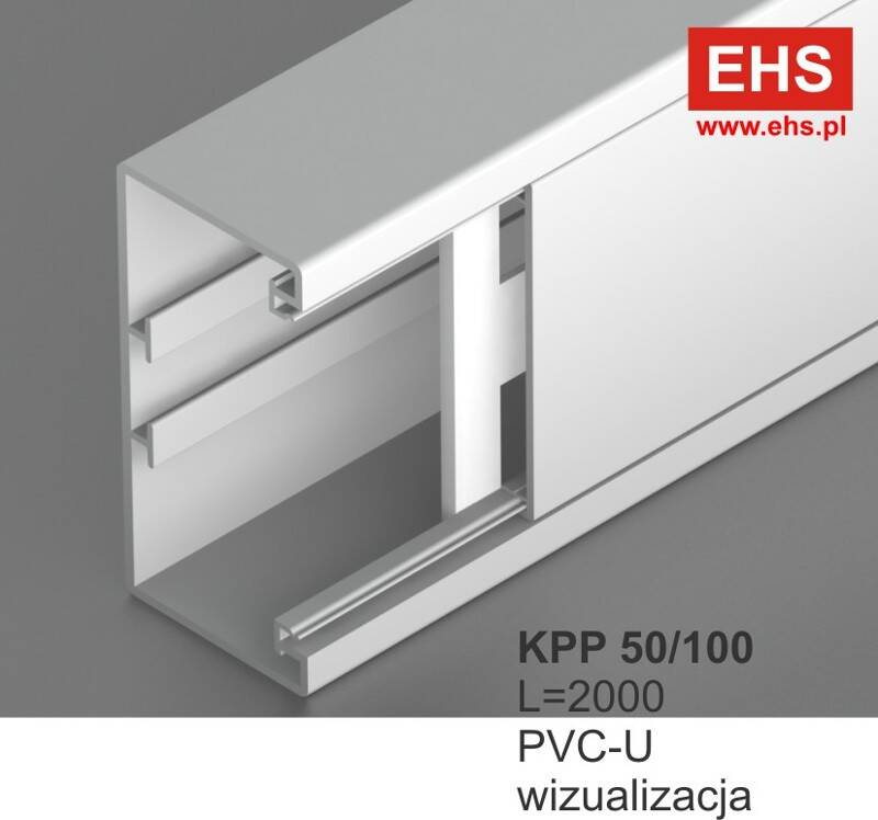 KPP 50/100 L=2m Kanał kablowy biały /