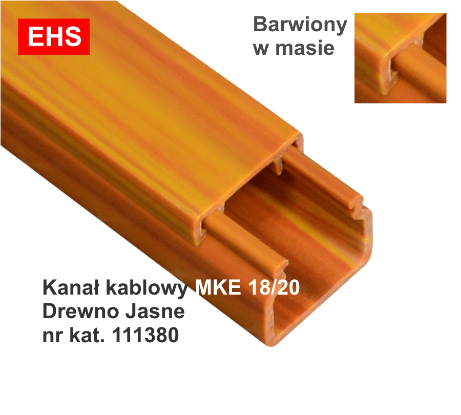MKE 18/20 Drewno Jasne L=2m Kanał