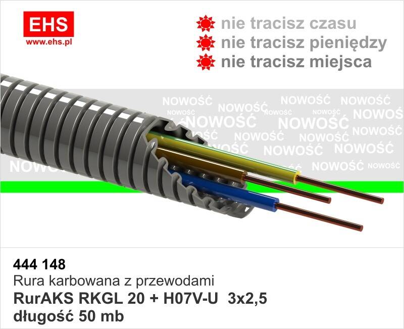 RurAKS RKGL 20+3x2,5  H07V-U (50m)