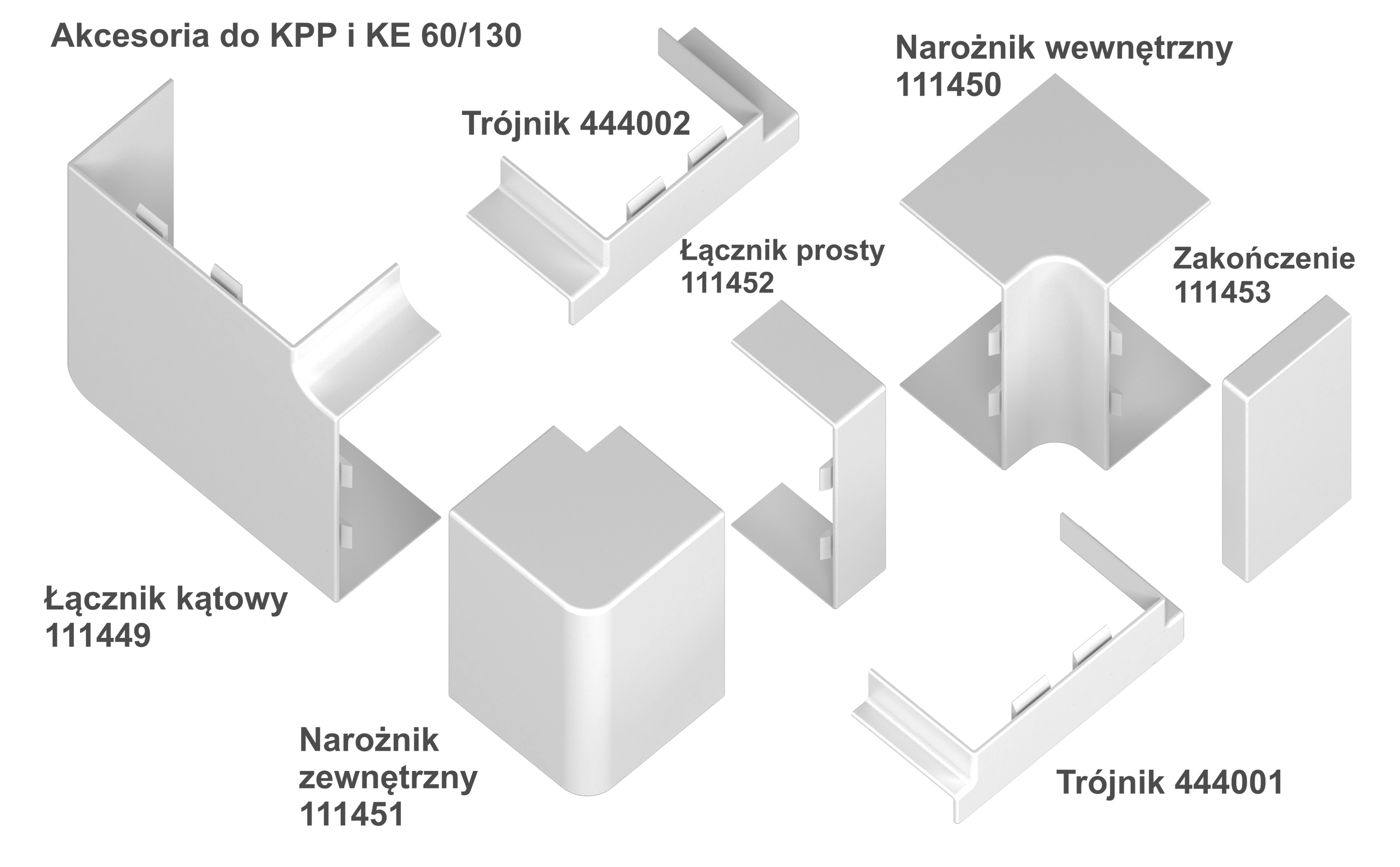 KPP 60/130  L=2m Kanał kablowy biały (Zdjęcie 2)