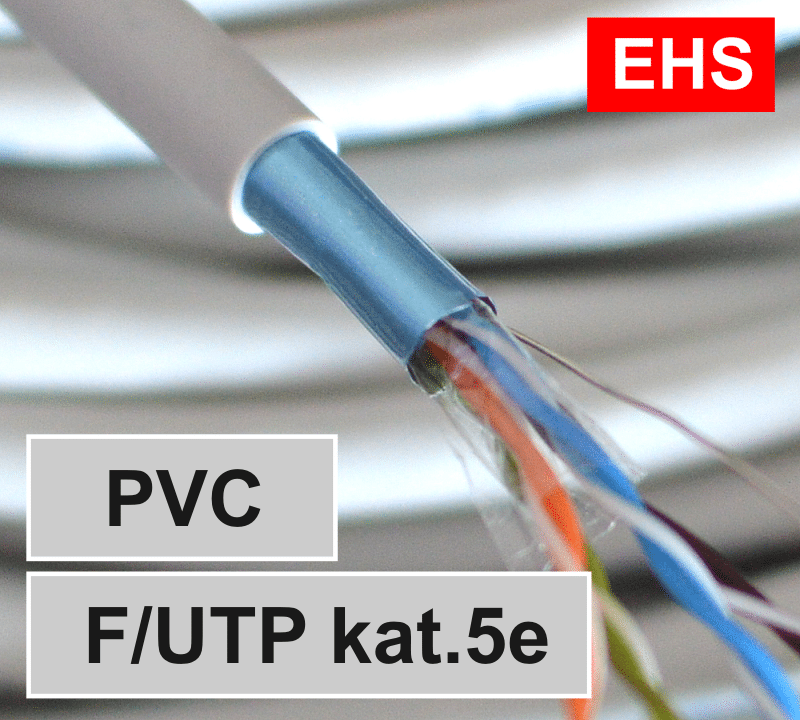 F/UTP kat.5e -kabel  sieciowy PVC