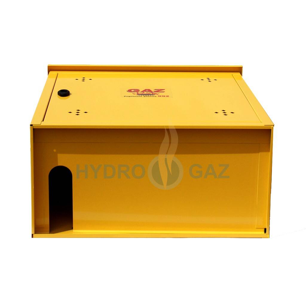 Szafka gazowa stalowa 60x60x25 żółta (Zdjęcie 5)