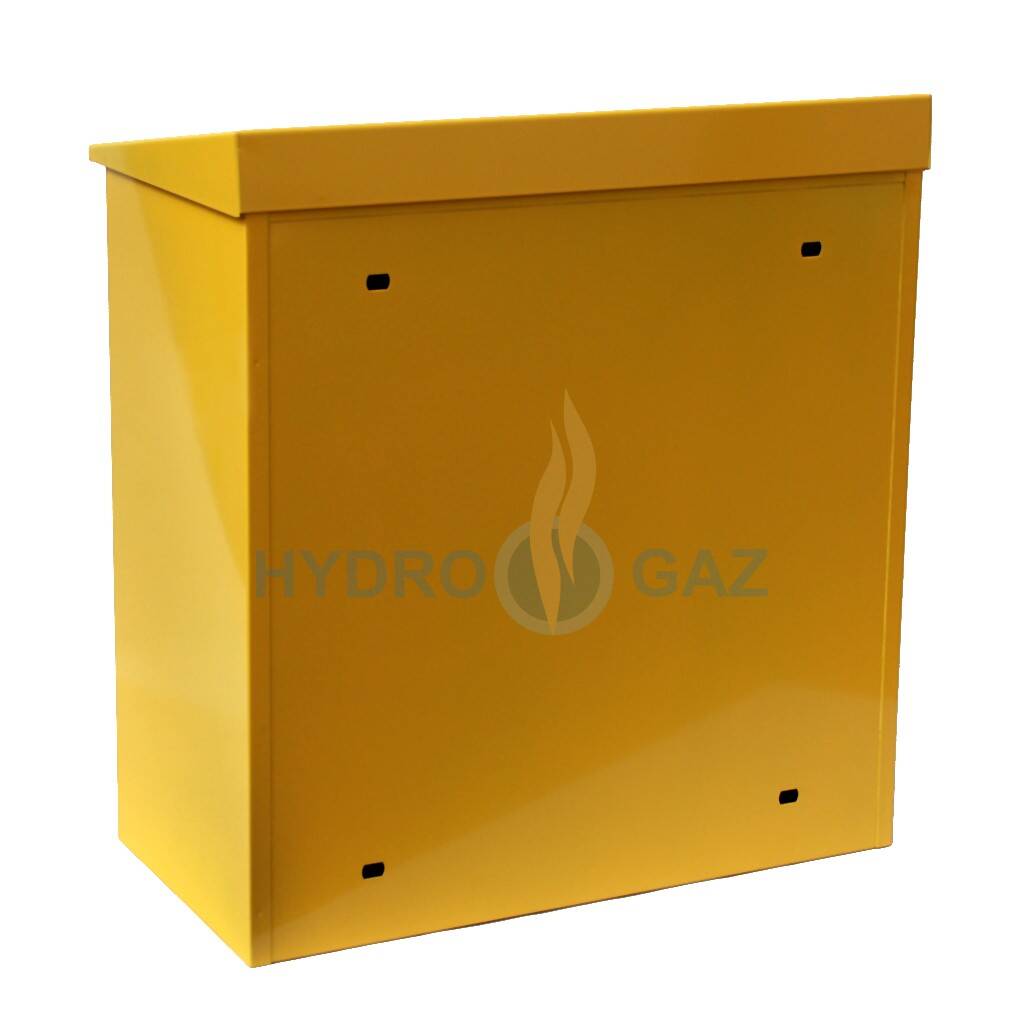 Szafka gazowa stalowa 60x60x25 żółta (Zdjęcie 4)