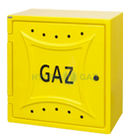 Szafka gazowa Z3 60x60x25 żółta laminat G63 (Zdjęcie 1)