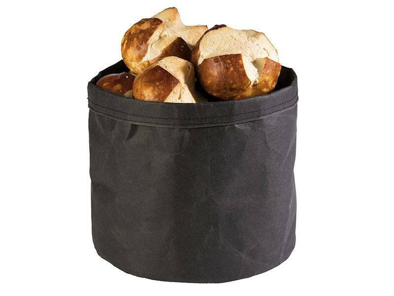 Torba papierowa na pieczywo czarna 24