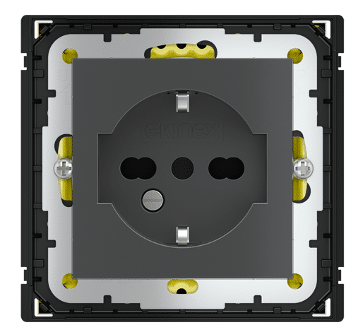 POKRYWA GNIAZDA IT, 55X55 METAL CARBON