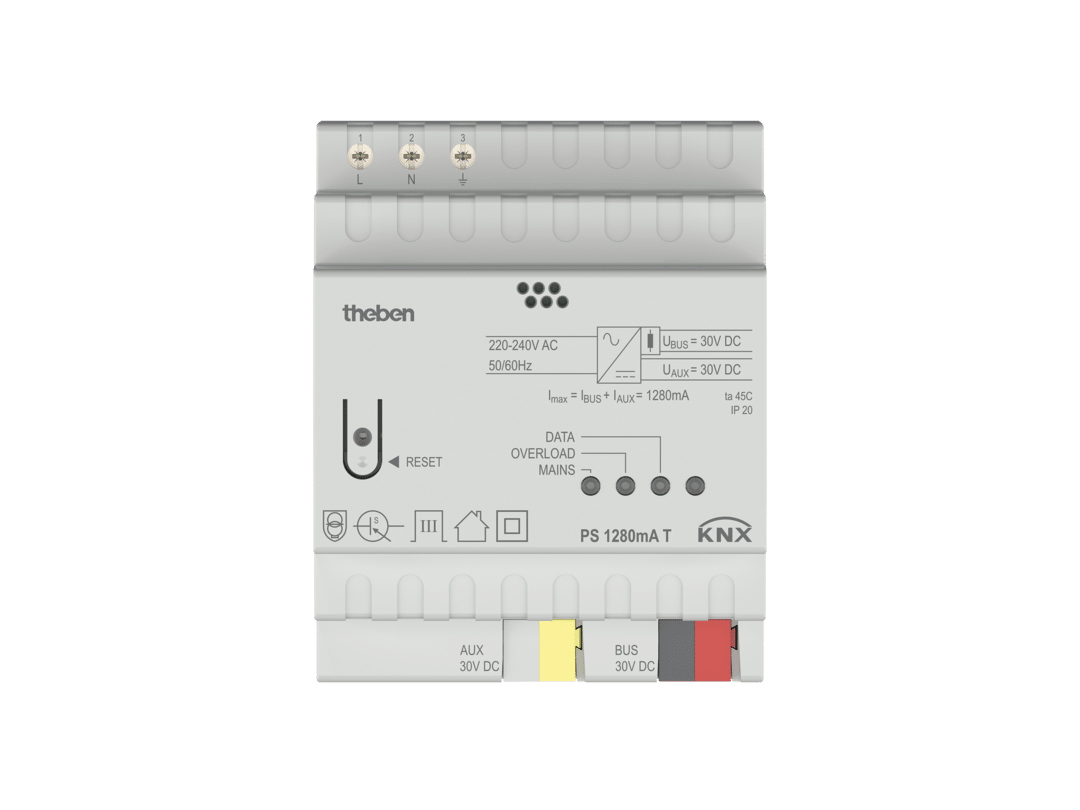 ZASILACZ PS 1280 MA T KNX Z ZASILANIEM