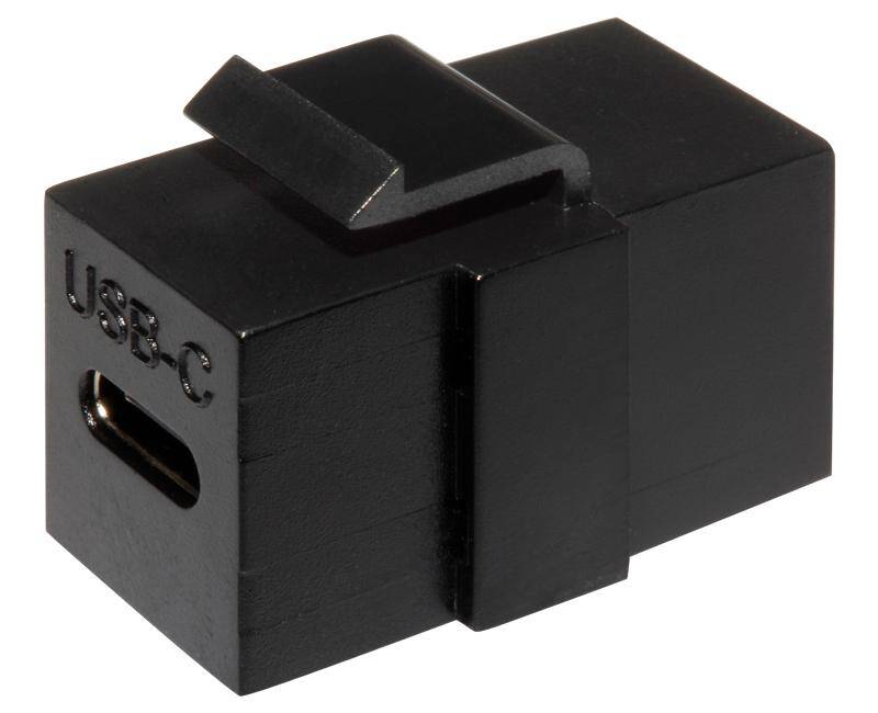ZŁĄCZE USB C/C 3.1 KEYSTONE CZARNE