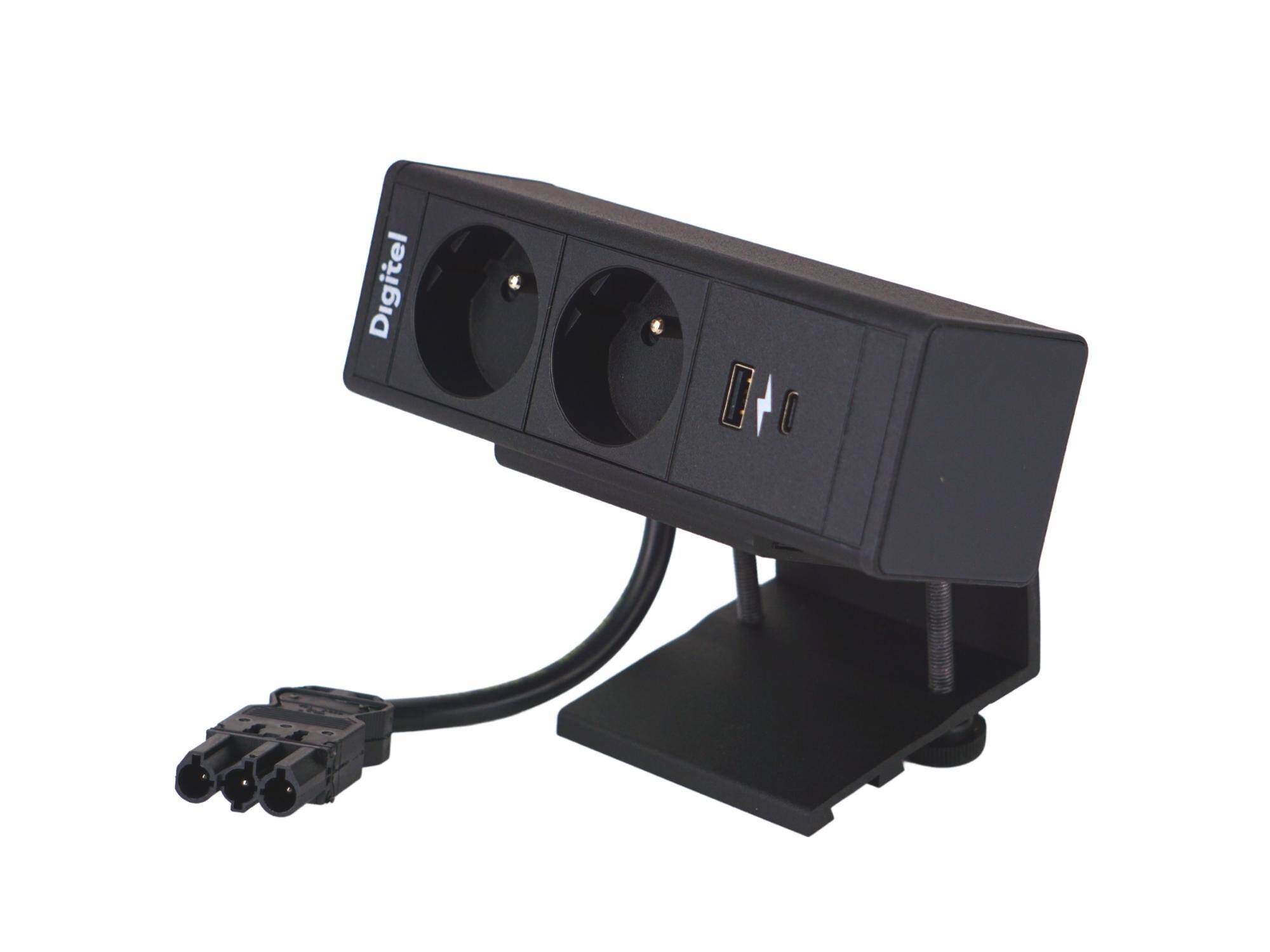DESK UP LISTWA 3M B/B/B/B 2XUTE ŁAD.USB