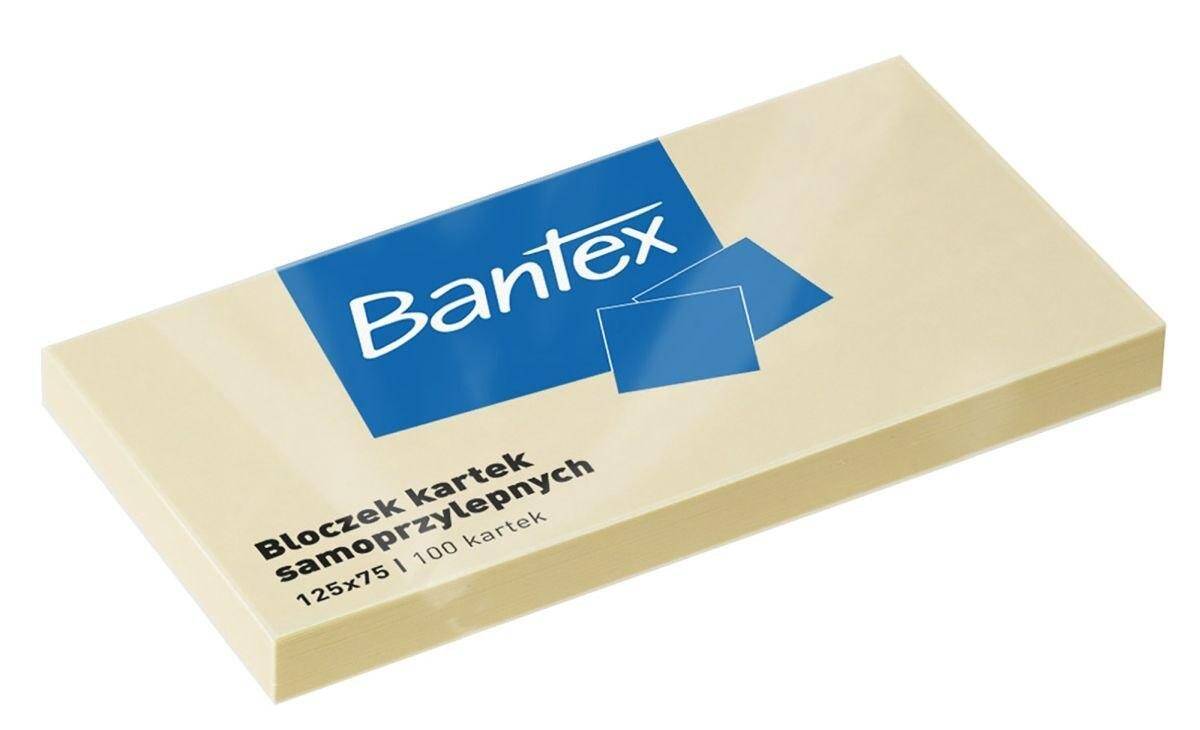Notes samoprzyl. BANTEX 125/75 zolty